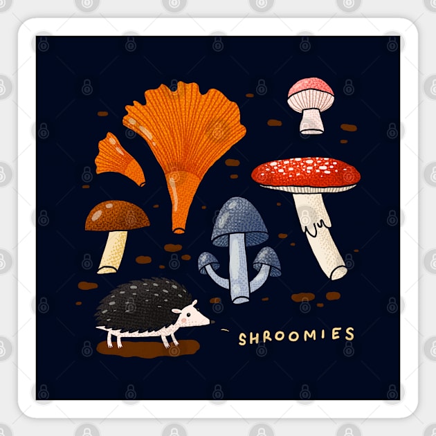 Shroomies Magnet by Tania Tania